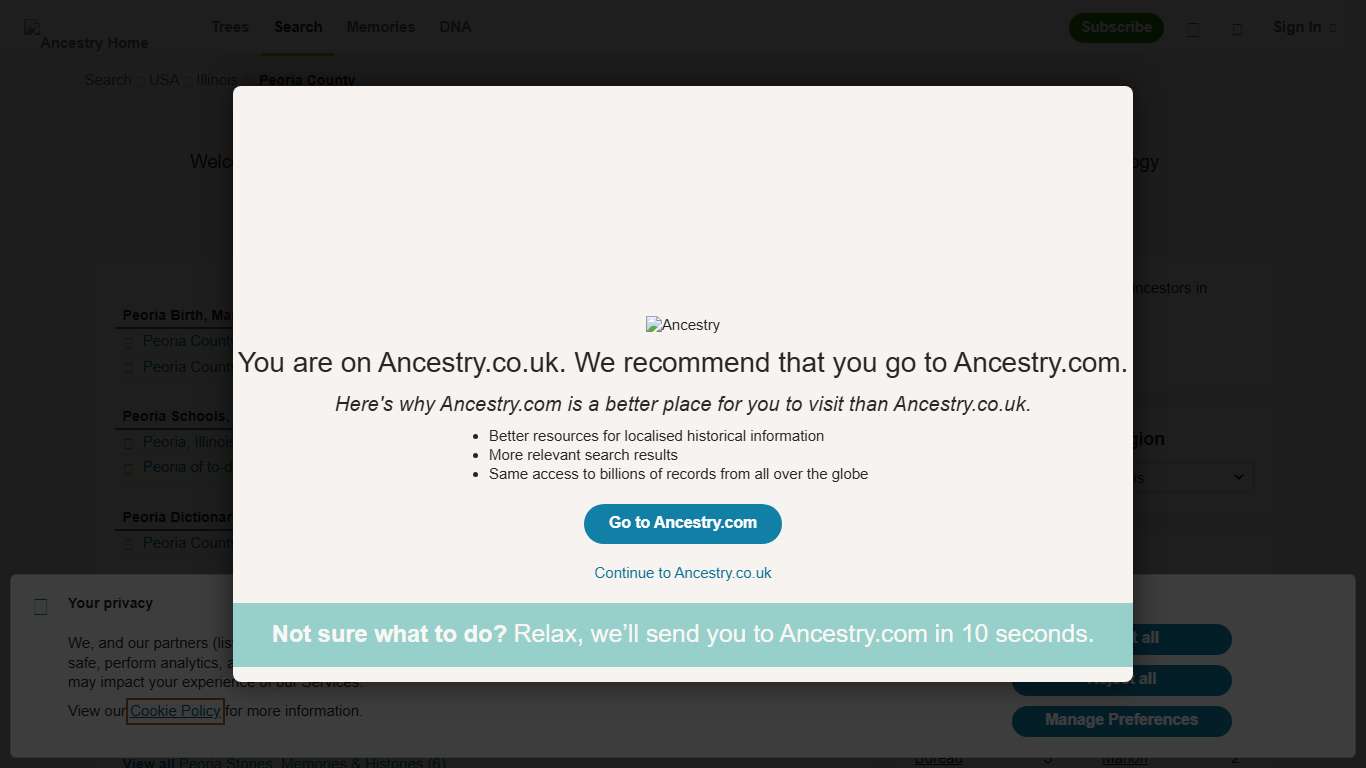 Peoria County Genealogy & Peoria County Family History Resources - Ancestry.co.uk